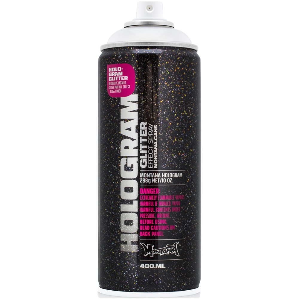 Dekoratyvinis lakas MONTANA HOLOGRAM GLITTER 3D, skaidrus su blizgučiais, 400 ml-0