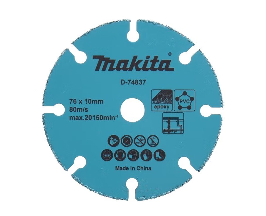 Universalus pjovimo diskas MAKITA, 76 x 10 mm, su kietmetalio abrazyvu, gipso kartonui, plastikui