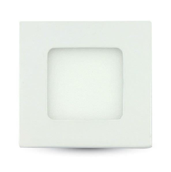 Įleidžiama LED panelė V-TAC BASIC PREMIUM, 3 W, 210 lm, 3000 K, kvadrato f., 8,4 x 8,4 cm