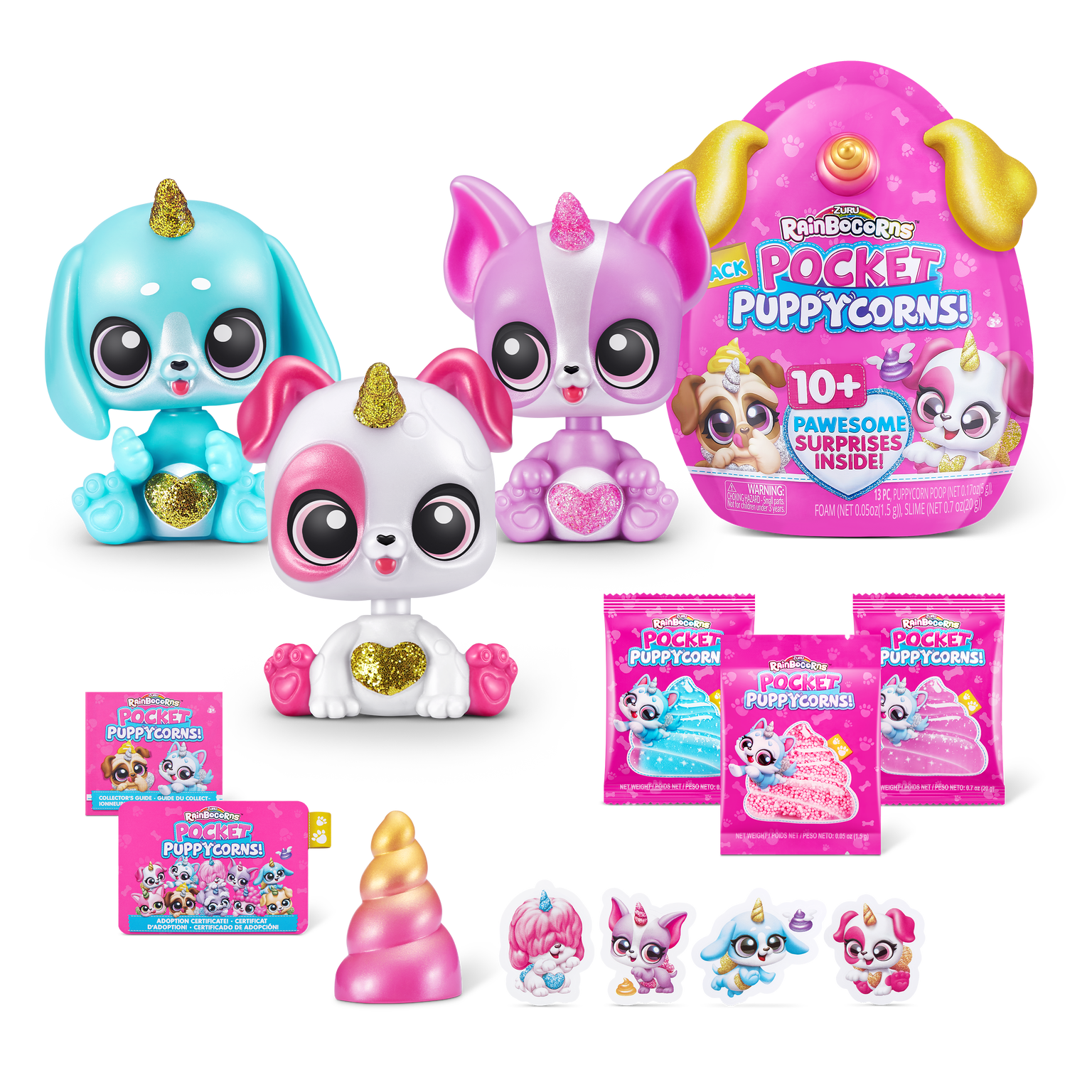 RAINBOCORNS figūrėlė su aksesuarais Pocket Puppycorn, 1 serija, 10 aksesuarų, 9284 - 8