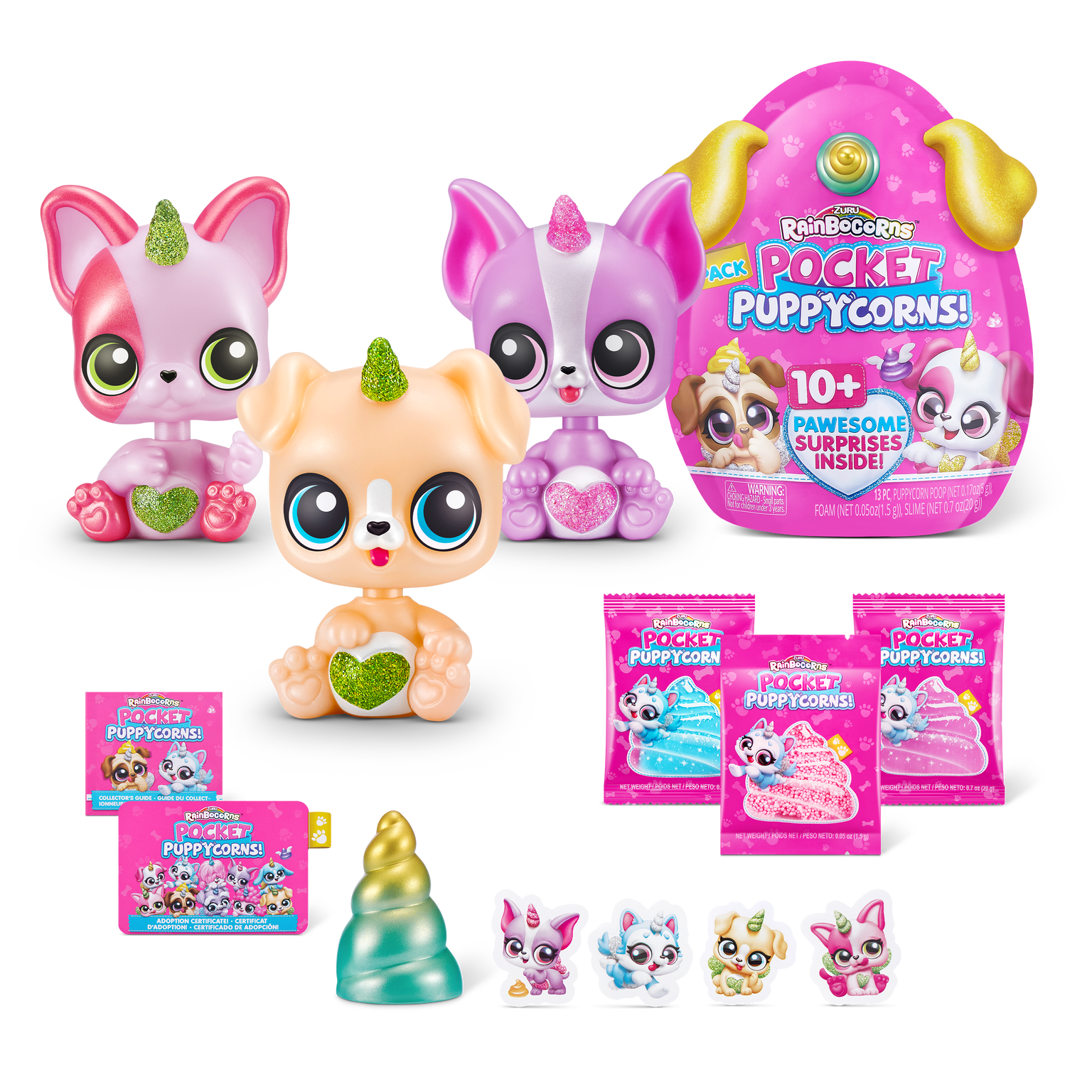 RAINBOCORNS figūrėlė su aksesuarais Pocket Puppycorn, 1 serija, 10 aksesuarų, 9284 - 7