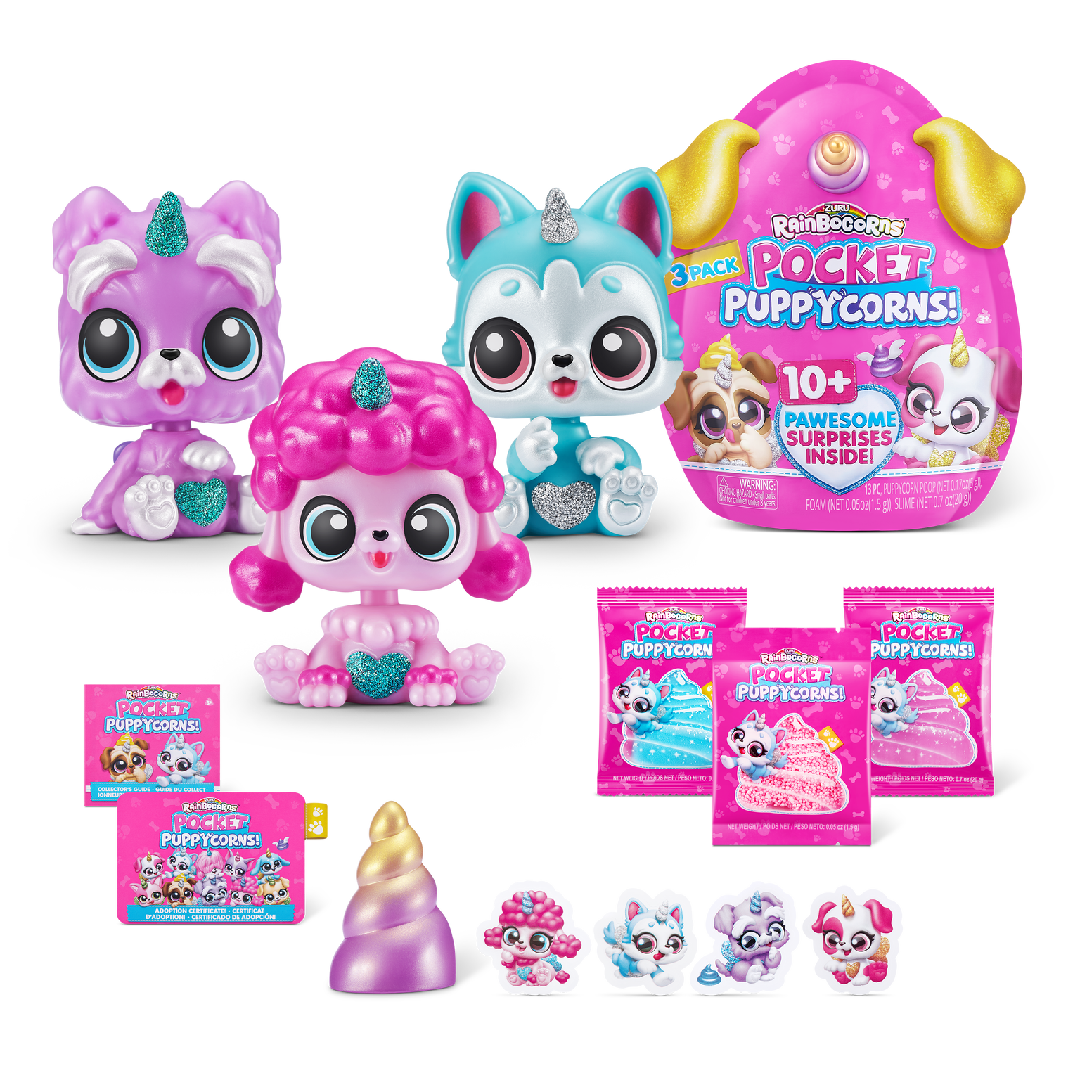RAINBOCORNS figūrėlė su aksesuarais Pocket Puppycorn, 1 serija, 10 aksesuarų, 9284 - 6