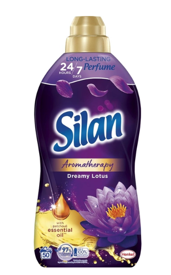 Skalbinių minkštiklis SILAN Aromatherapy Dreamy Lotus, 50 skalbimų, 1,1 l