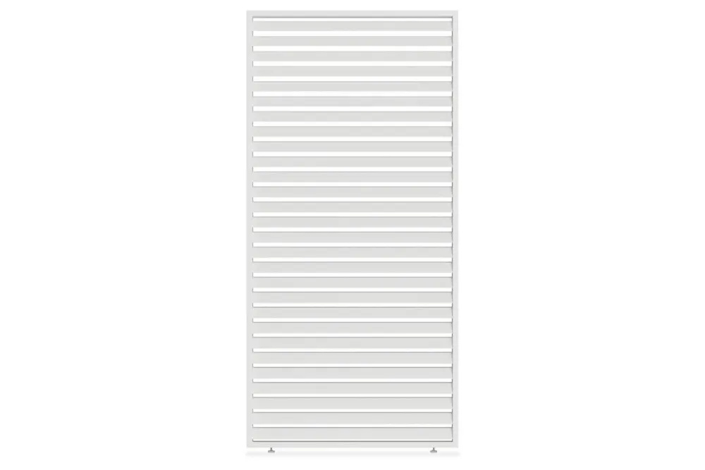 Horizontali žaliuzių sienelė pavėsinėms Pergola ELEGANCE / DELUXE / FUSION 1.2 m, balta (113,3 cm)-1