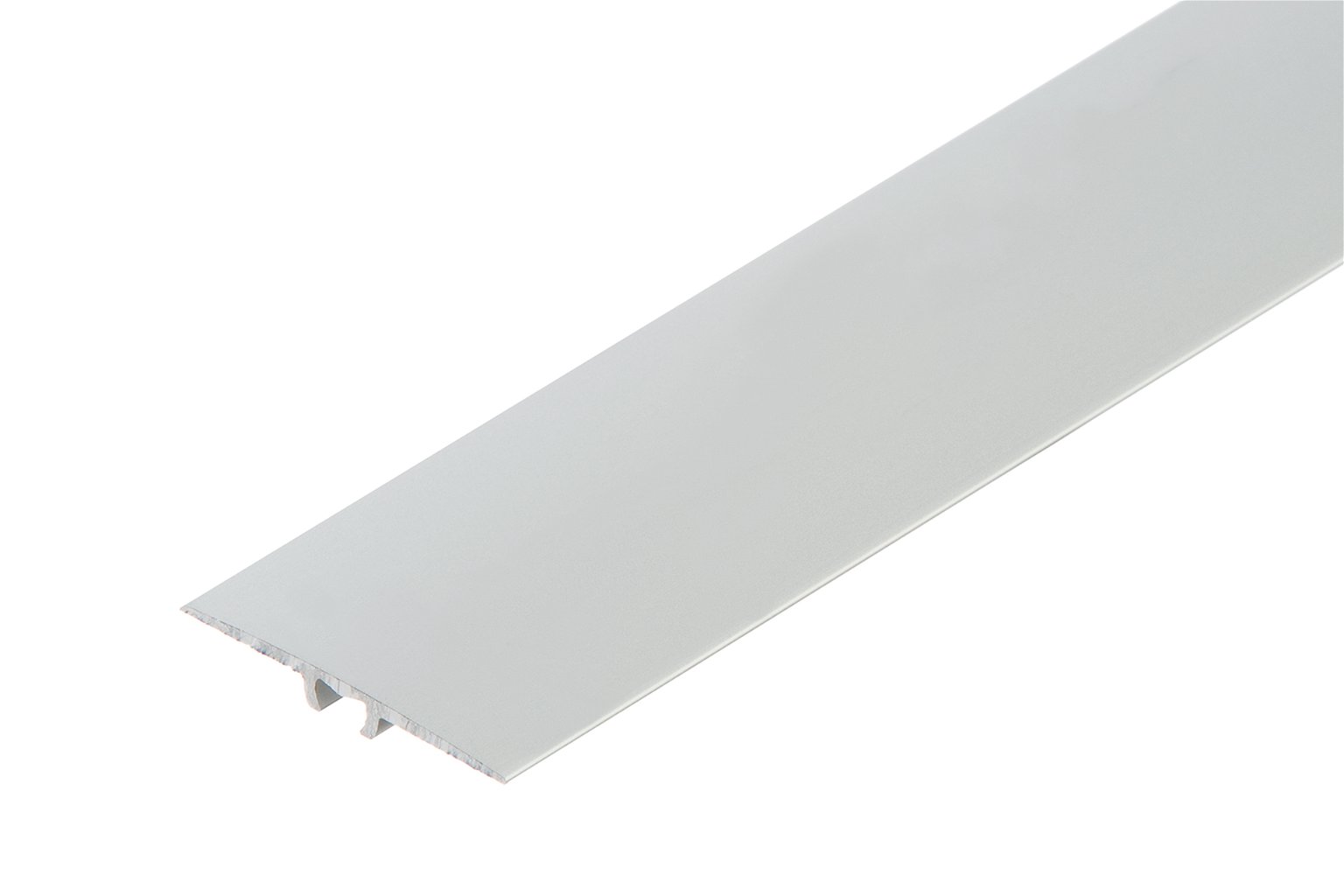 Aliuminė grindų juostelė C0, plokščia, sidabrinės spl., 35 mm pločio, 93 cm ilgio