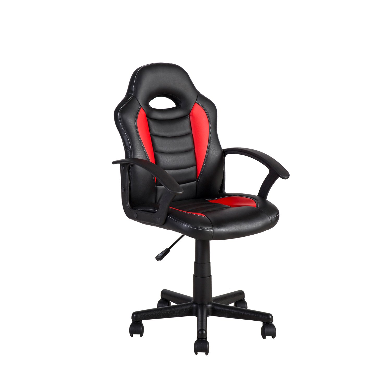 Biuro kėdė FORMULA-1 55x56xH88,5-99,5cm, juoda/raudona - 3