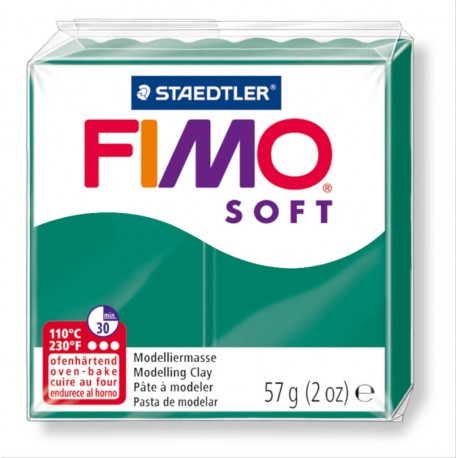 Modelinas FIMO soft , 57 g., smaragdinės sp.-0