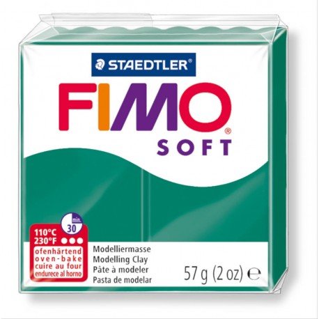 Modelinas FIMO soft , 57 g., smaragdinės sp.