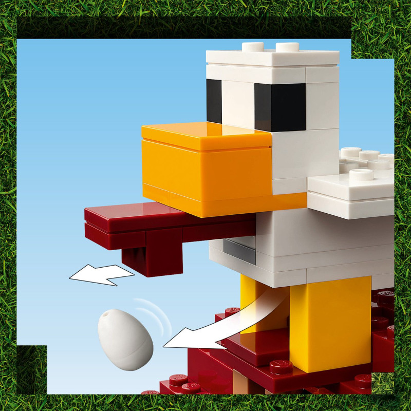 Konstruktorius LEGO Minecraft The Ghast Balloon Village Attack - 5