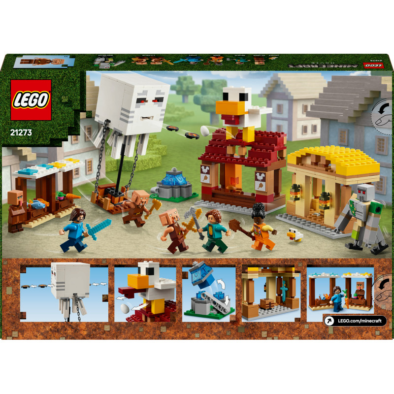 Konstruktorius LEGO Minecraft The Ghast Balloon Village Attack - 8
