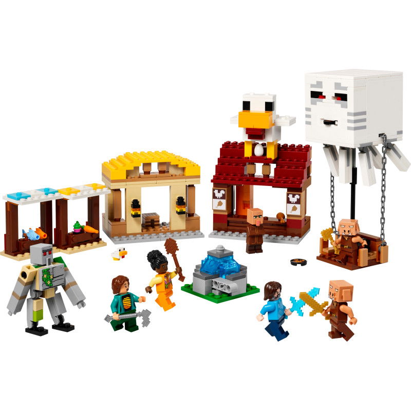 Konstruktorius LEGO Minecraft The Ghast Balloon Village Attack-1