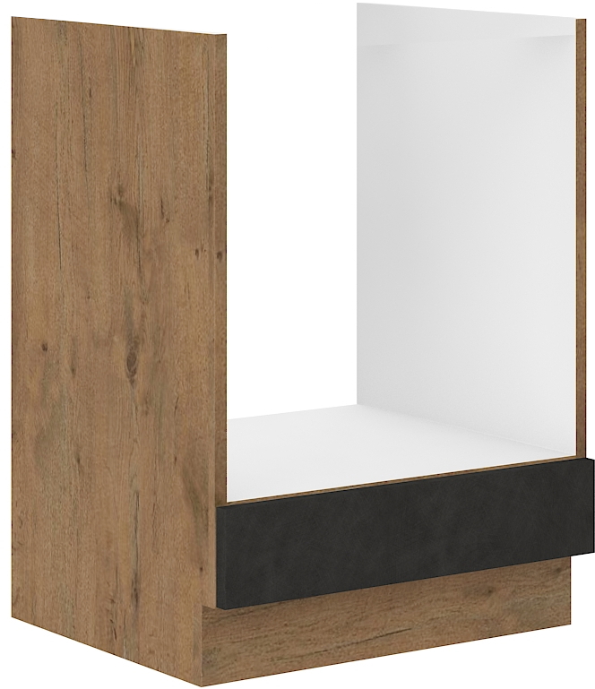 Virtuvės baldų komplektas VIKA 260 cm, ąžuolo/juoda - 5