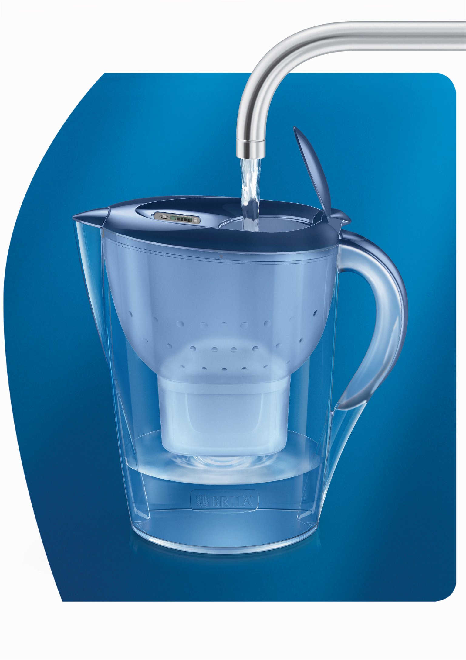 Vandens filtro komplektas BRITA Marella XL, mėlynos sp., 3,5 l + 2 MX - 3