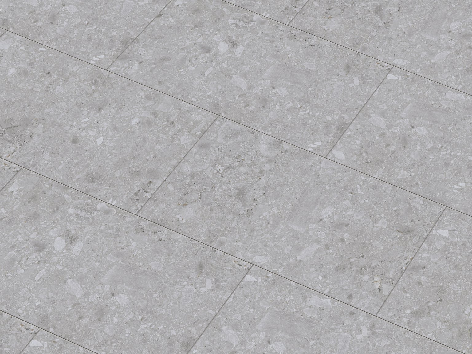 SPC vinilinės grindys CERAMIN 51019, pilkos spl., su grioveliu V4, 780 x 392 x 3,2 mm - 2