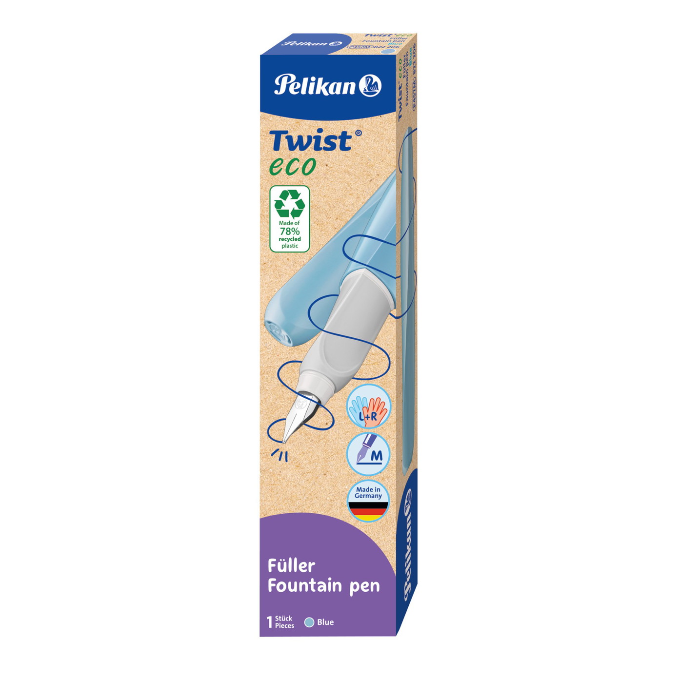 Plunksnakotis TWIST ECO P457M blue-1