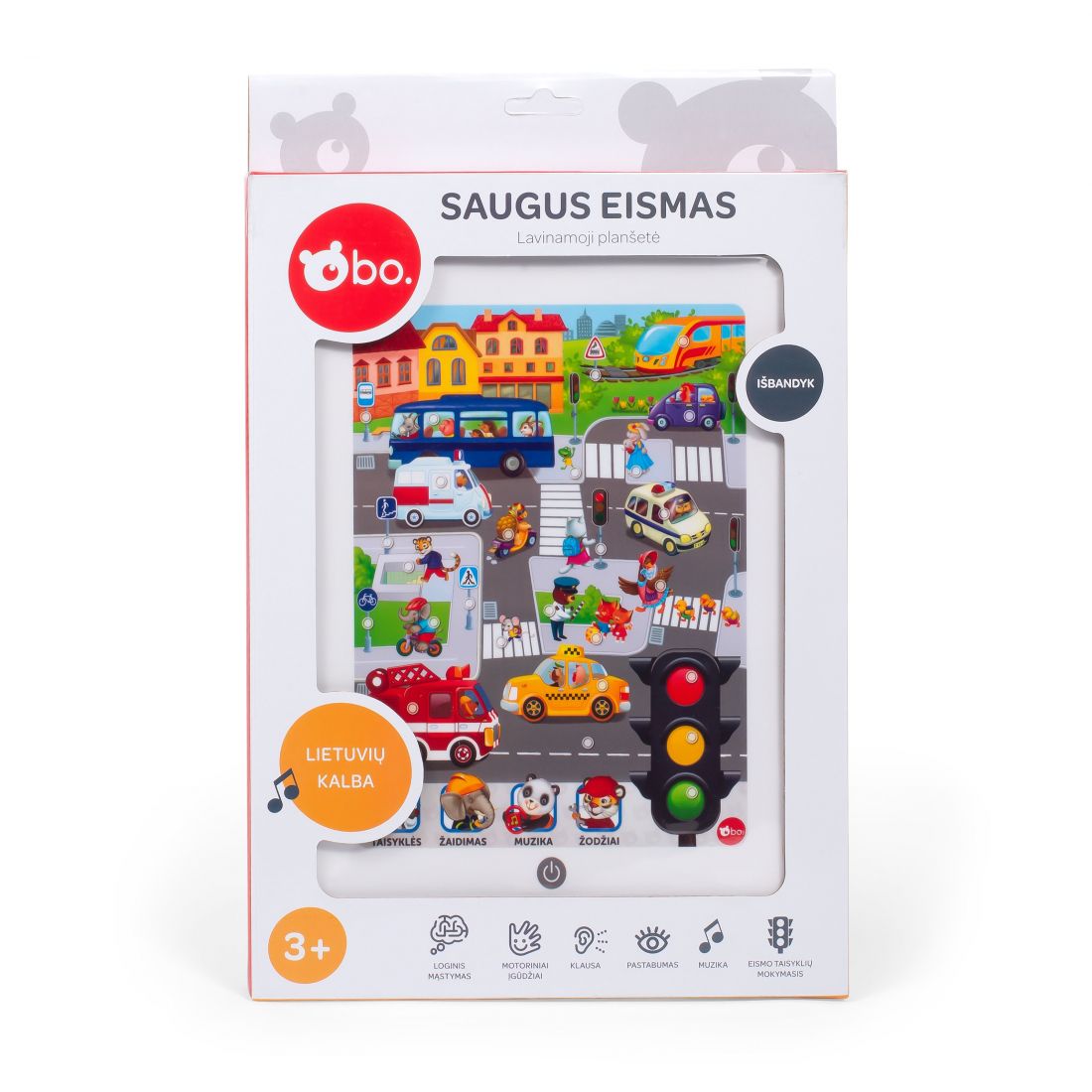 bo. Planšetė „Saugus eismas“, LT-0