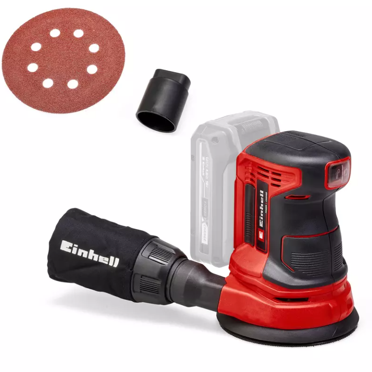 Akumuliatorinis ekscentrinis šlifuoklis EINHELL TE-RS 18 Li-Solo, 18 V, 125 mm, be akumuliatoriaus-0