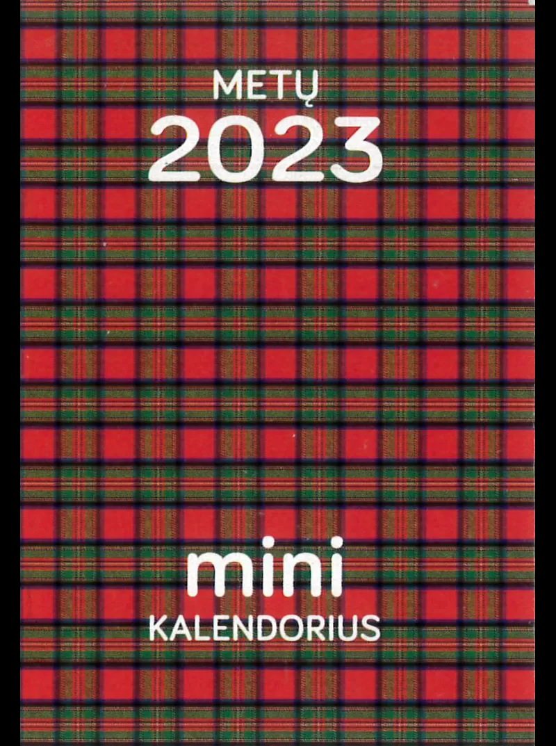 Kalendorius 2023 MINI