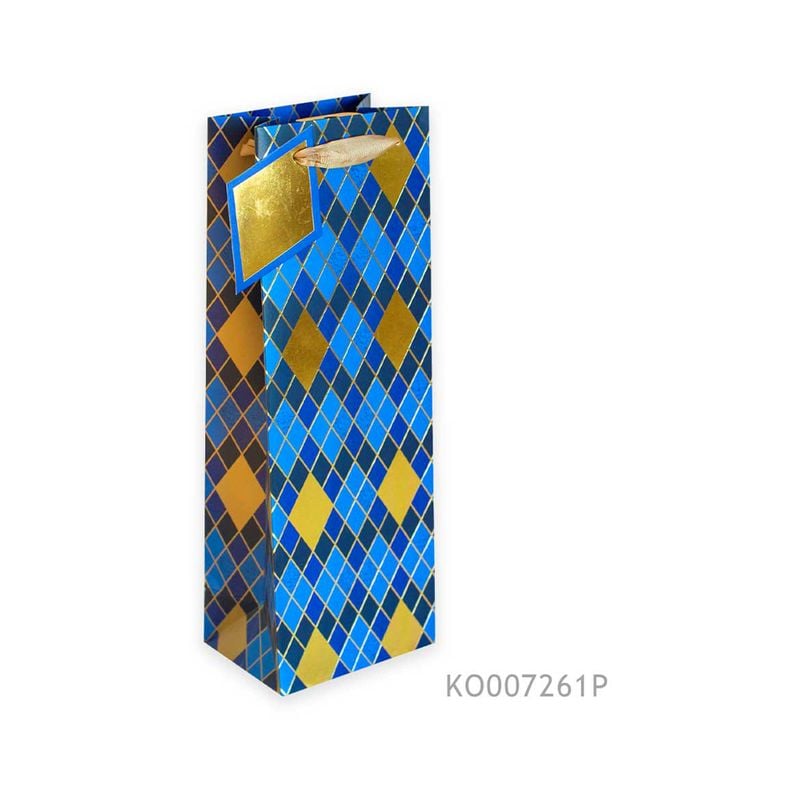 Dovanų maišelis AGAPIC, buteliui, įvairių dizainų, 12 x 35 cm-0