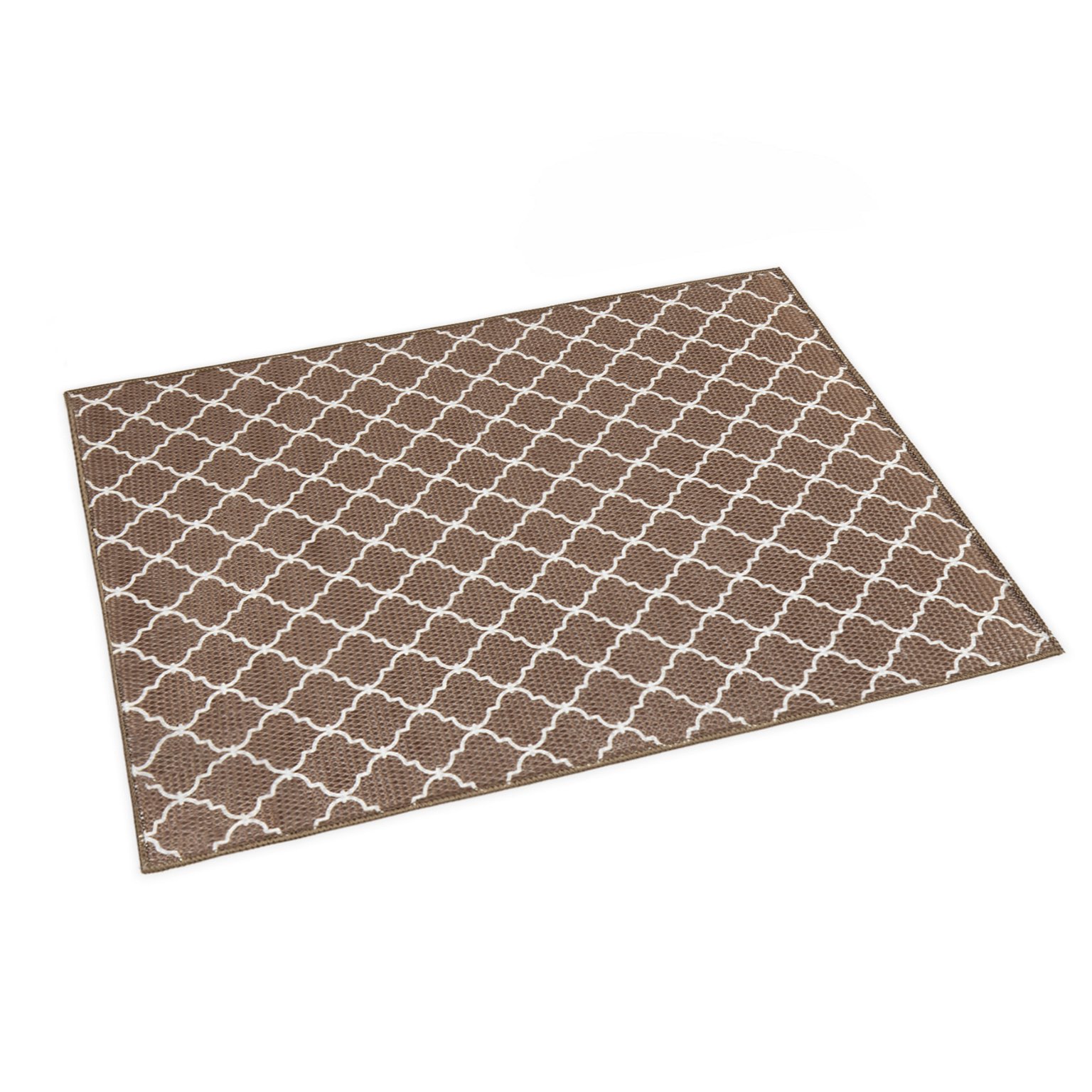 Indų kilimėlis 38x50 cm, 100% poliesteris, 95 g/vnt., margintas, rudos sp.