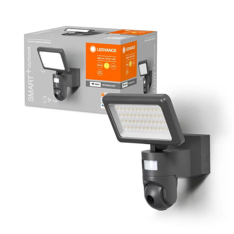 Išmanusis LED prožektorius LEDVANCE Smart+Wifi Flood, su kamera ir mikrofonu, IP44, 23W,3000K,2000lm - 2