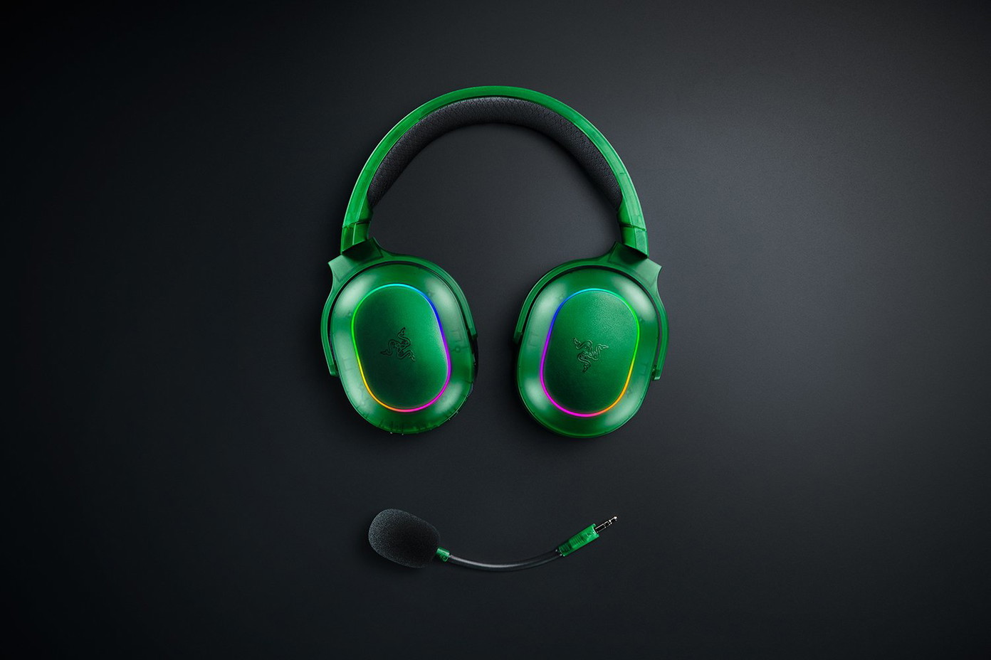 Belaidės ausinės Razer Barracuda X Chroma, žalios sp. - 3