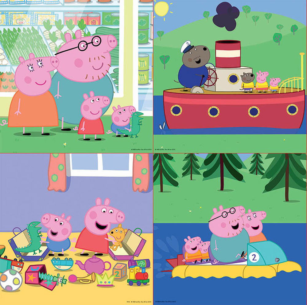 4 dėlionės PEPPA PIG, 3-5 metų-1