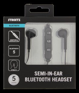 Belaidės ausinės STREETZ Bluetooth 5.0, juodos sp., HL-594 - 4