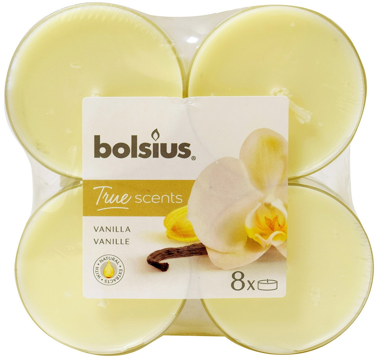 Kvepiančios skridininės žvakės VANILLA, 8 vnt.-0
