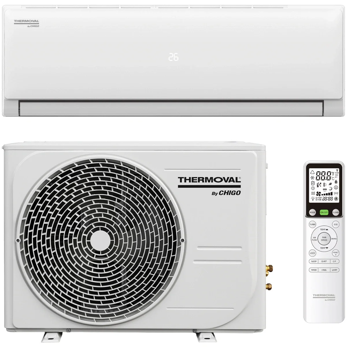 Oro kondicionierius-šilumos siurblys THERMOVAL Saga TVK-S35, WI-FI, 3,5kW, 12000BTU-0