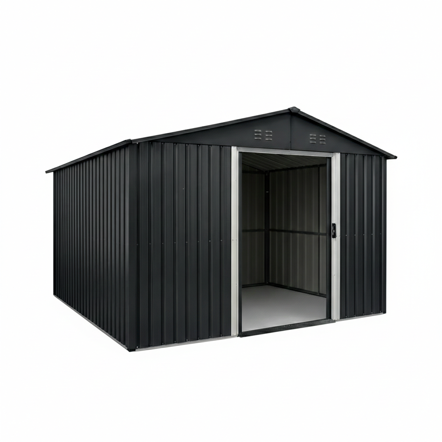 Metalinis sandėliukas, 4,61 m2, antracito-0