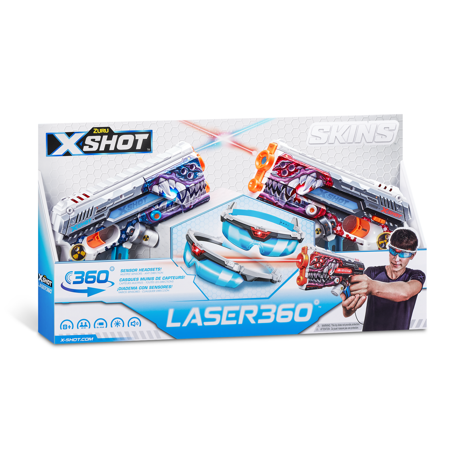 X-SHOT žaislinis šautuvas Laser Skins 36602, įvairių dizainų