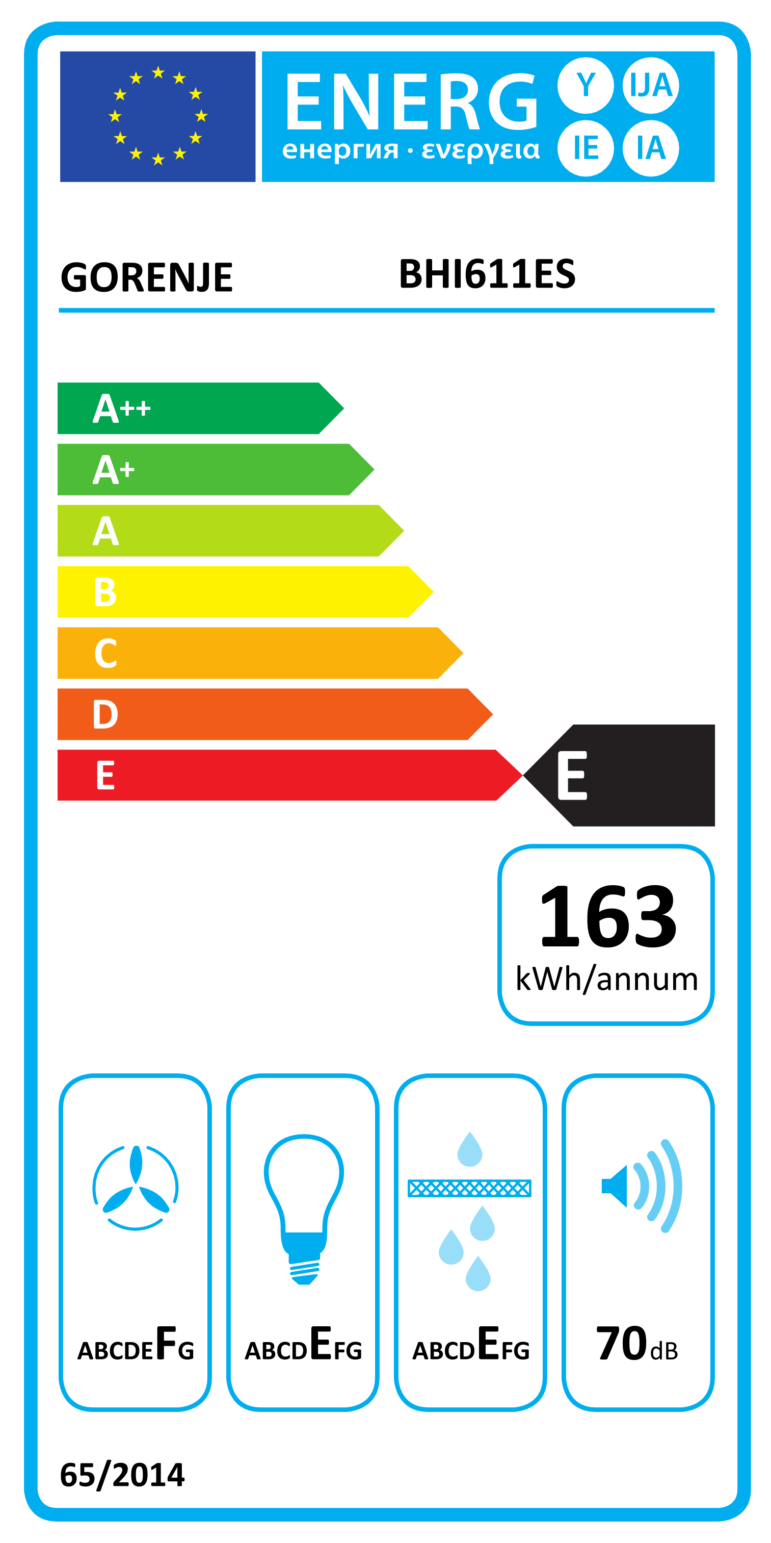 Įmontuojamas gartraukis GORENJE BHI611ES - 4