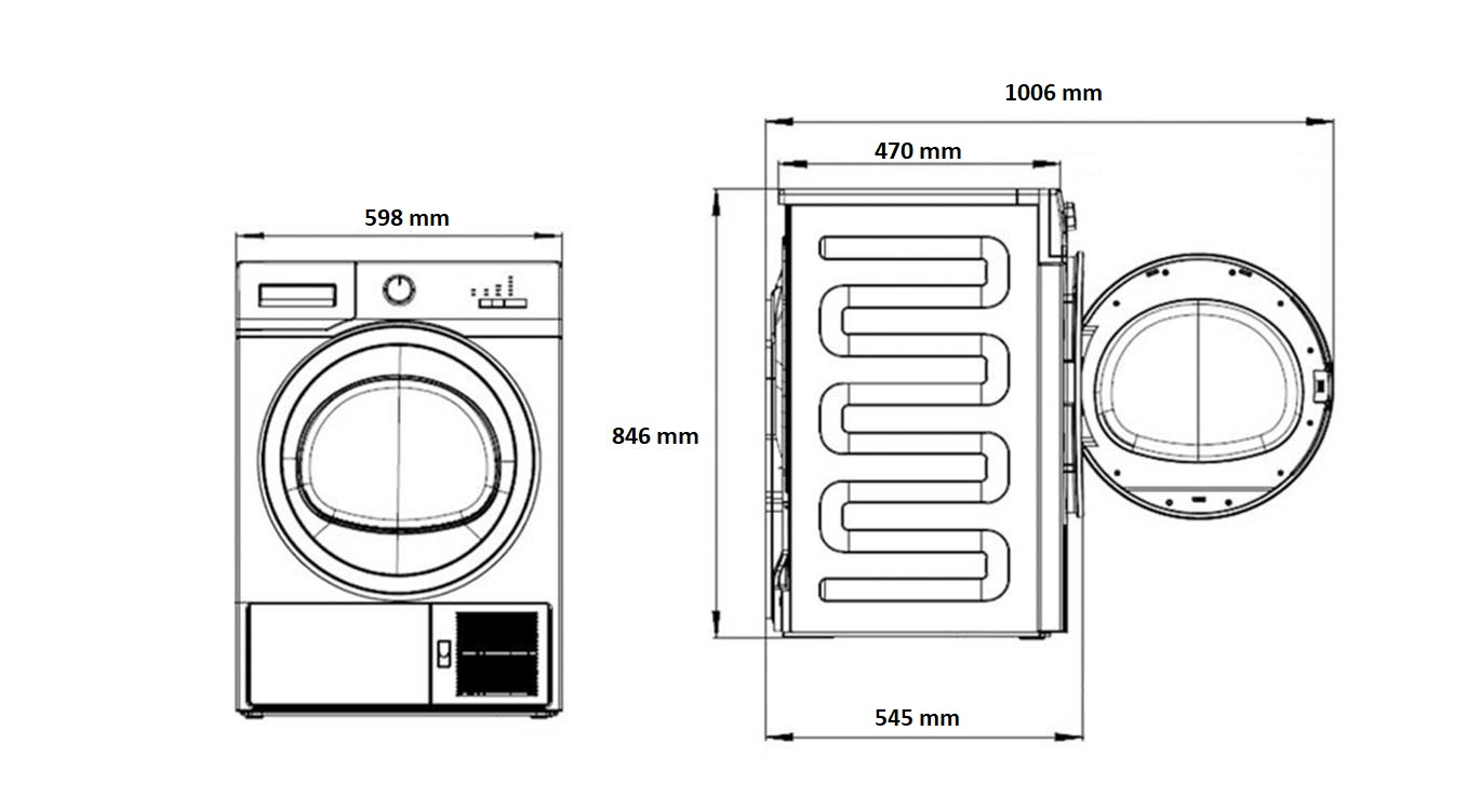 Džiovyklė BEKO BM3T37239WBB, 7 kg - 6