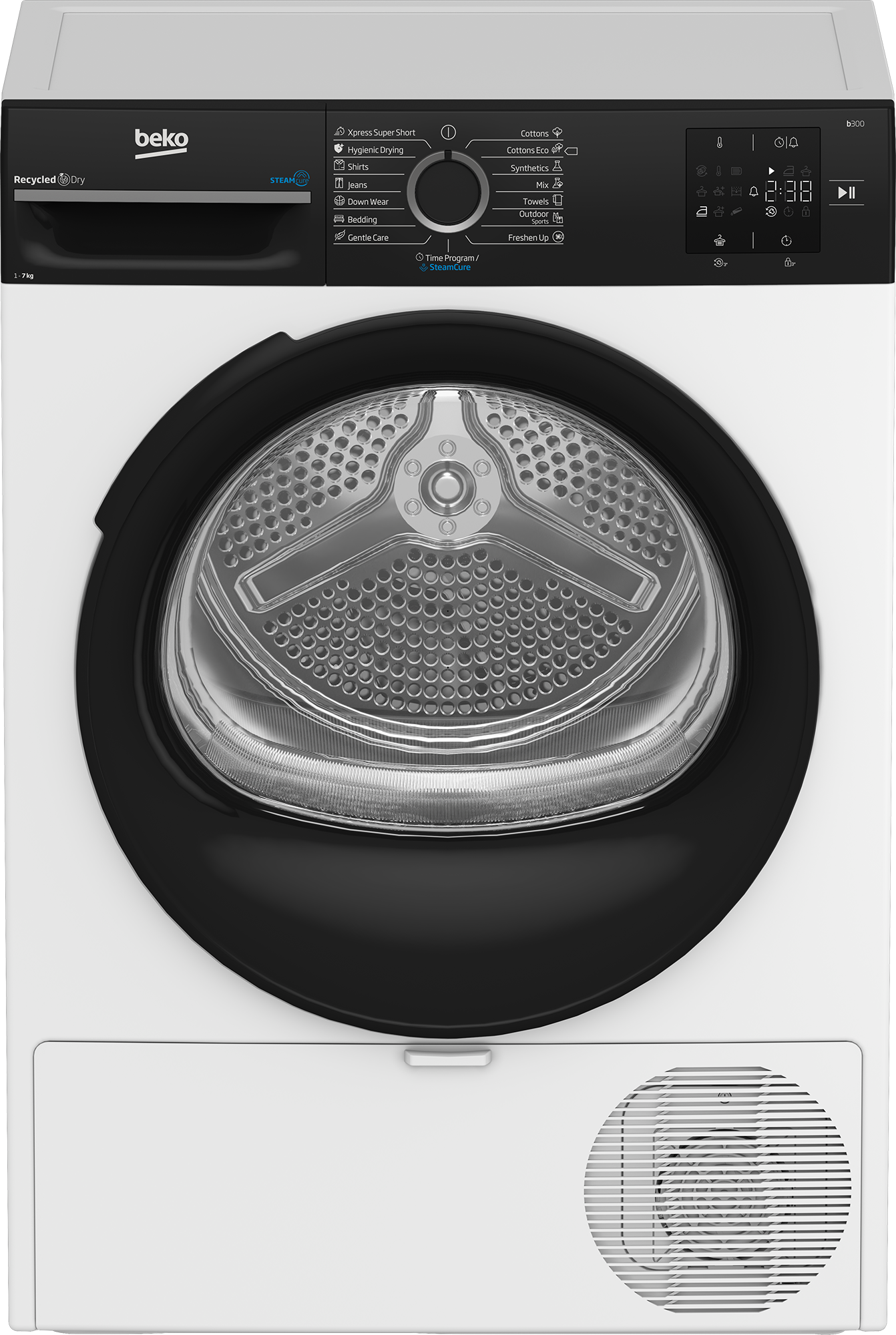 Džiovyklė BEKO BM3T37239WBB, 7 kg - ermitazas.lt