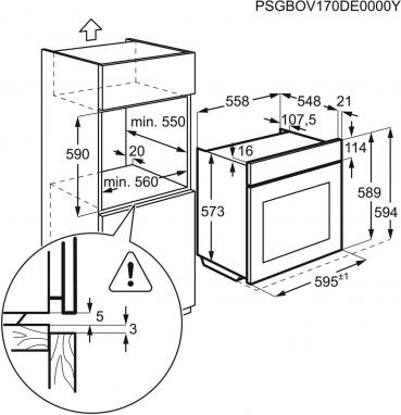 Orkaitė Electrolux EOD6P77WZ - 2