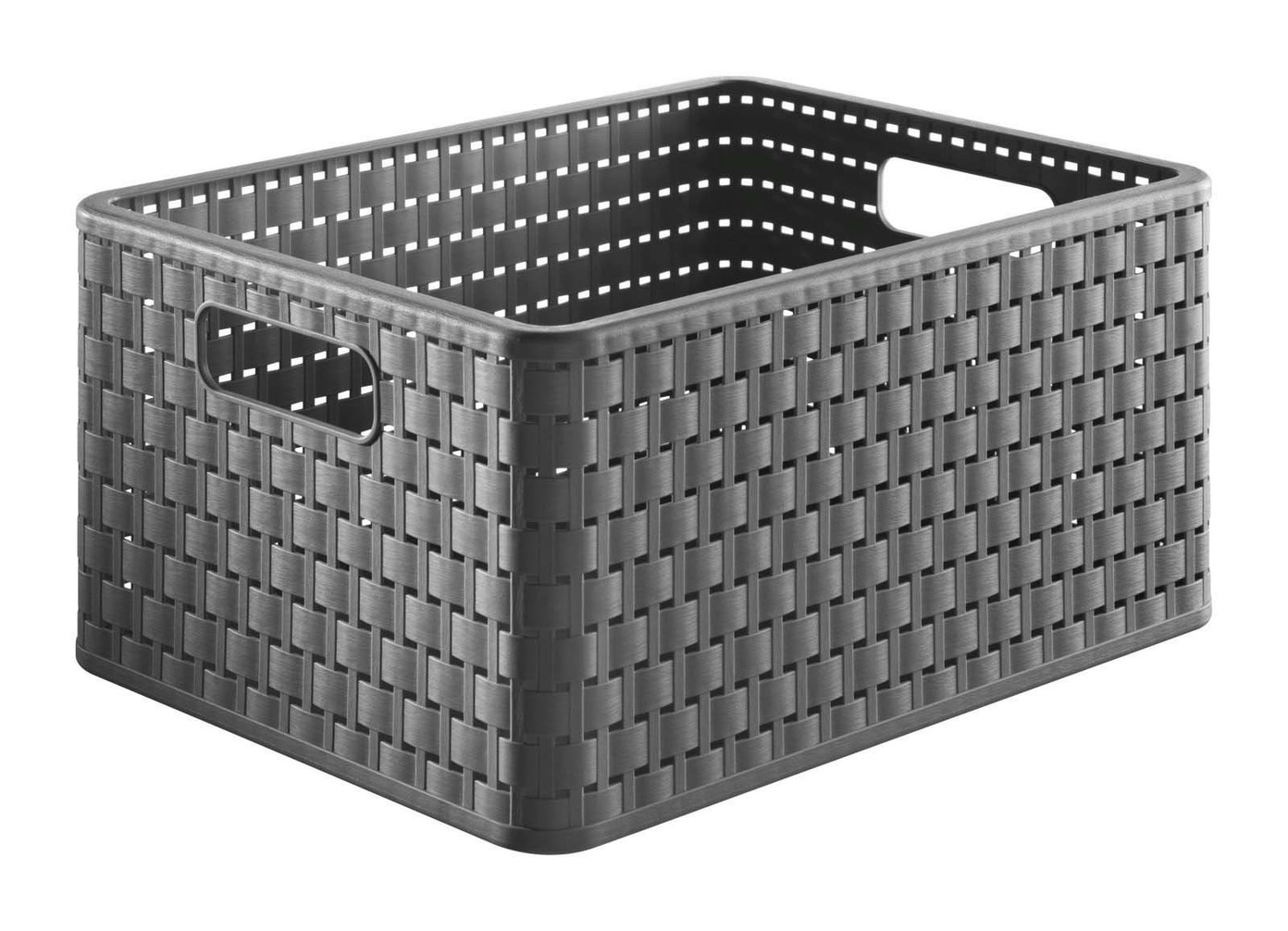 Plastikinis krepšys ROTHO COUNTRY, tamsiai pilkos spalvos, 12,6 x 28 x 18,5 cm, 6 L-0