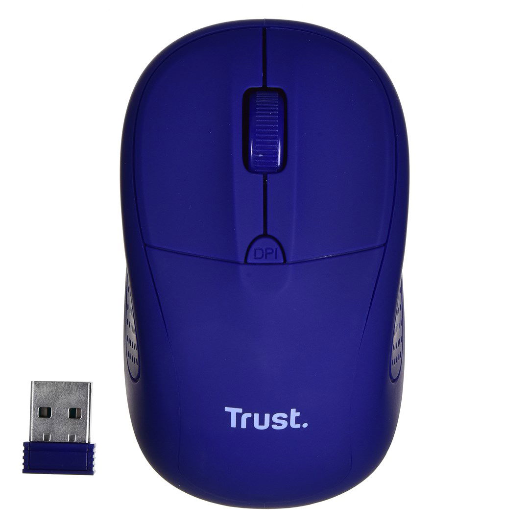 Kompiuterio pelė Trust Primo Mouse bluetooth / USB, mėlyna - 6