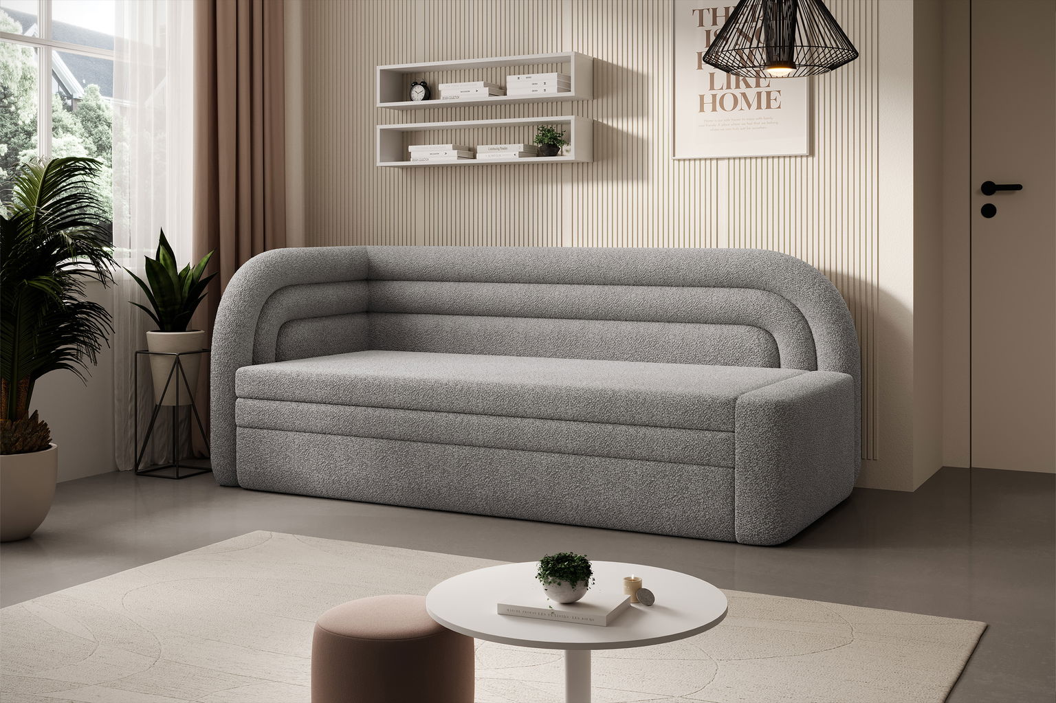 Sofa Fabillo K,  šviesiai pilka - 4