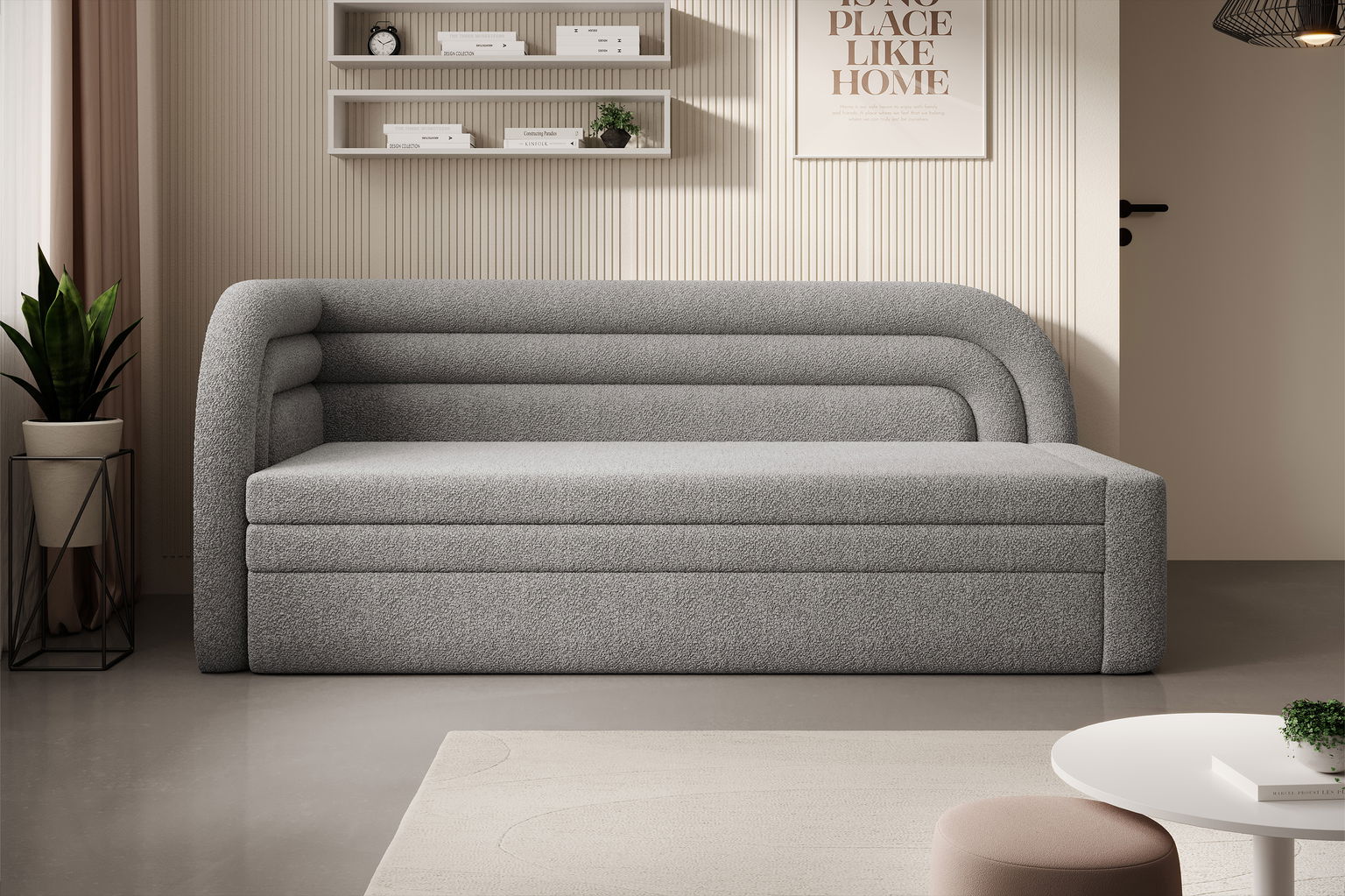 Sofa Fabillo K,  šviesiai pilka-1