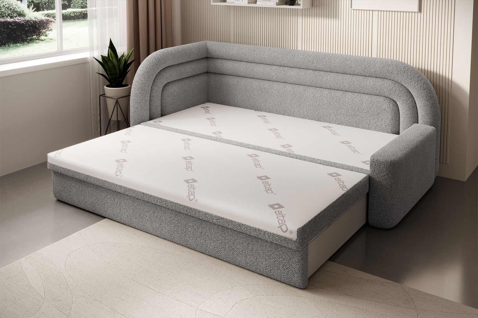 Sofa Fabillo K,  šviesiai pilka - 5