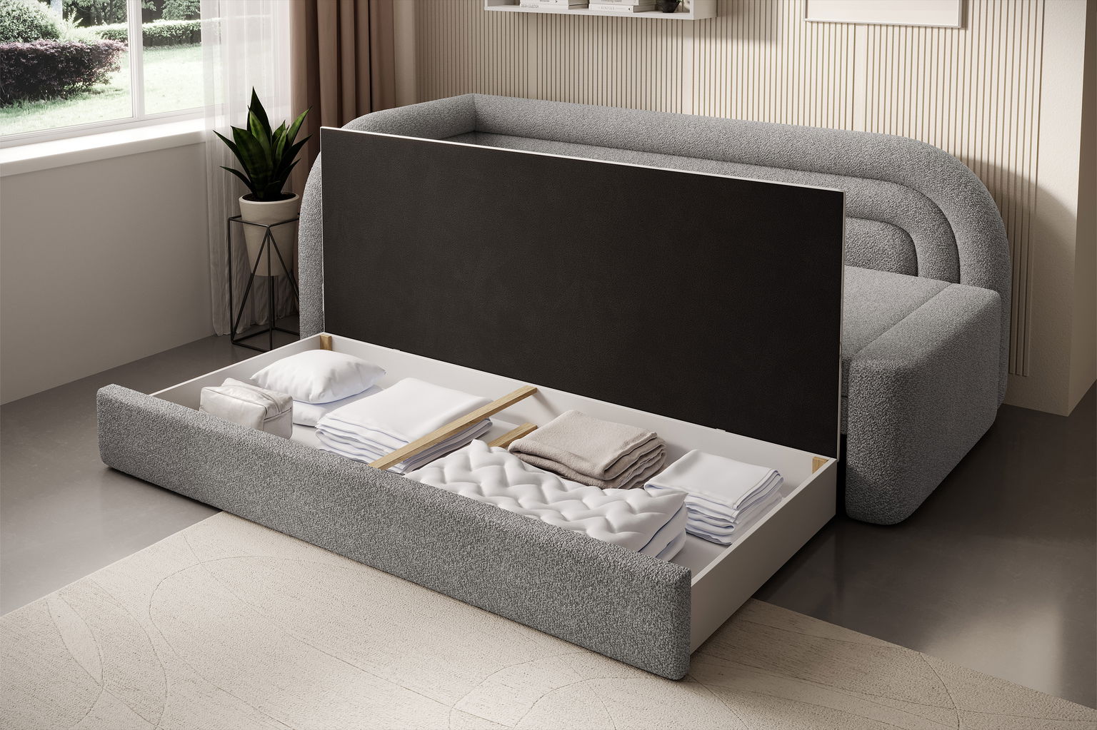 Sofa Fabillo K,  šviesiai pilka - 6