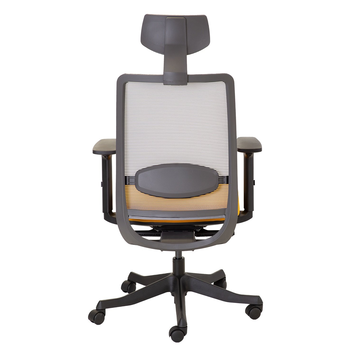 Biuro kėdė ANGGUN, 70x70xH116-130,5 cm, geltona - 4