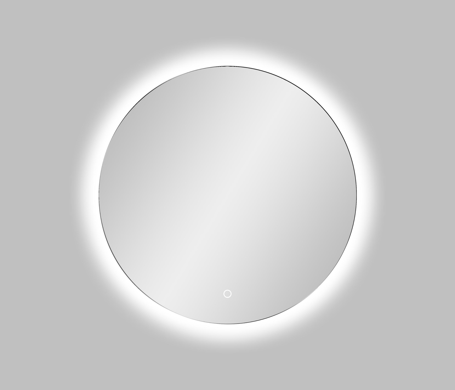 Vonios veidrodis VENTO NAPOLI, LED 5000-5500K, sens. jung., foninis apšvietimas, Ø60 cm-0
