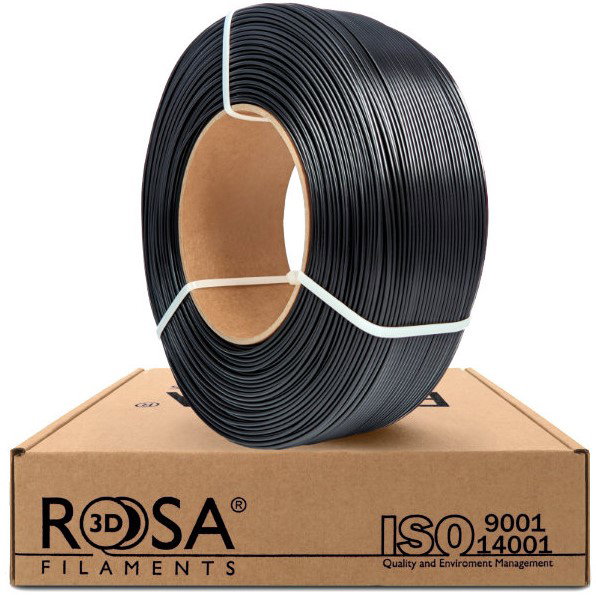 3D plastikas Rosa3D PLA, 1 kg, 1.75 mm, juoda sp.-0