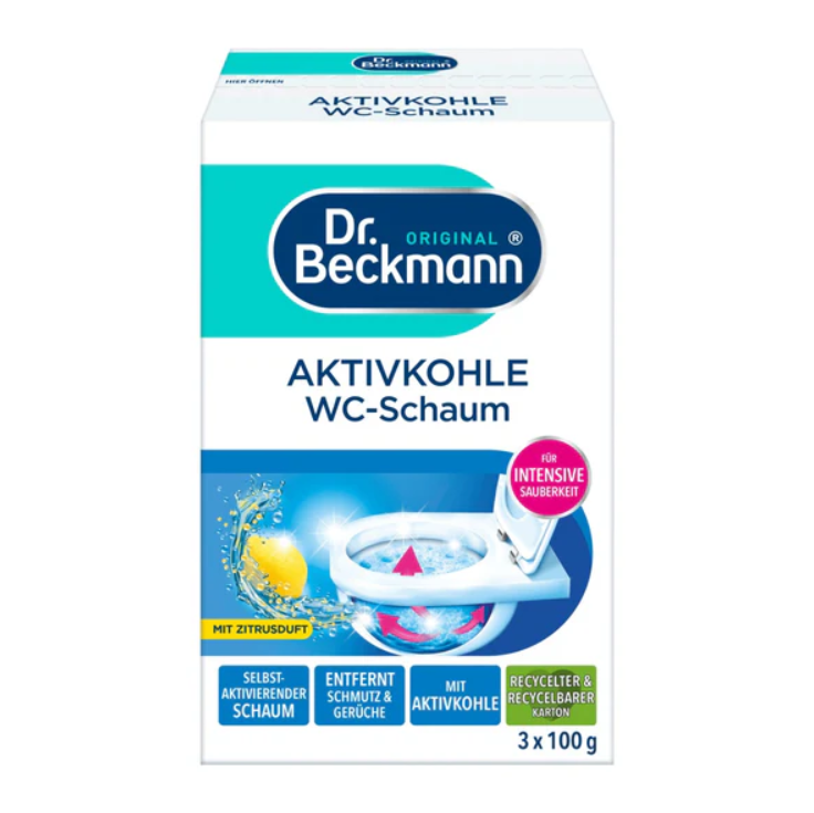 Aktyvintos anglies tualeto putos DR. BECKMANN, 3 x 100 g