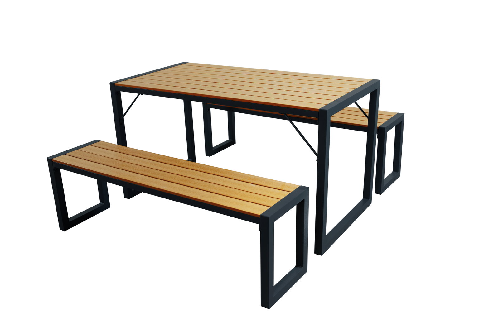 Lauko baldų komplektas MEMFI, suolas 135 x 33,5 x 43 cm ir stalas 135 x 67,5 x 73,5 cm-0