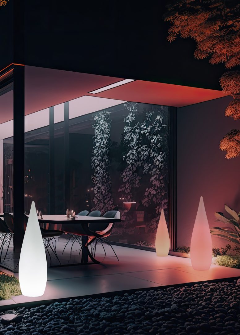 Pastatomas LED lauko šviestuvas REALITY PALMAS IP44 3W RGBW 90lm įkraun. Ø25x80cm su pultu - 6