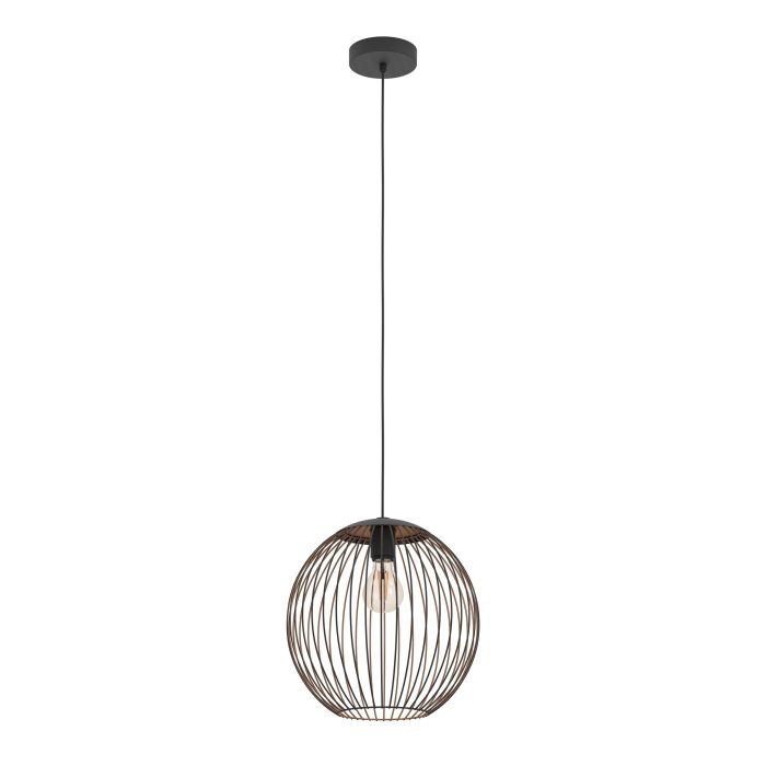 Pakabinamas šviestuvas EGLO ALMANZORA, E27, 1x60W, Ø32x110cm, juodos sp.-0