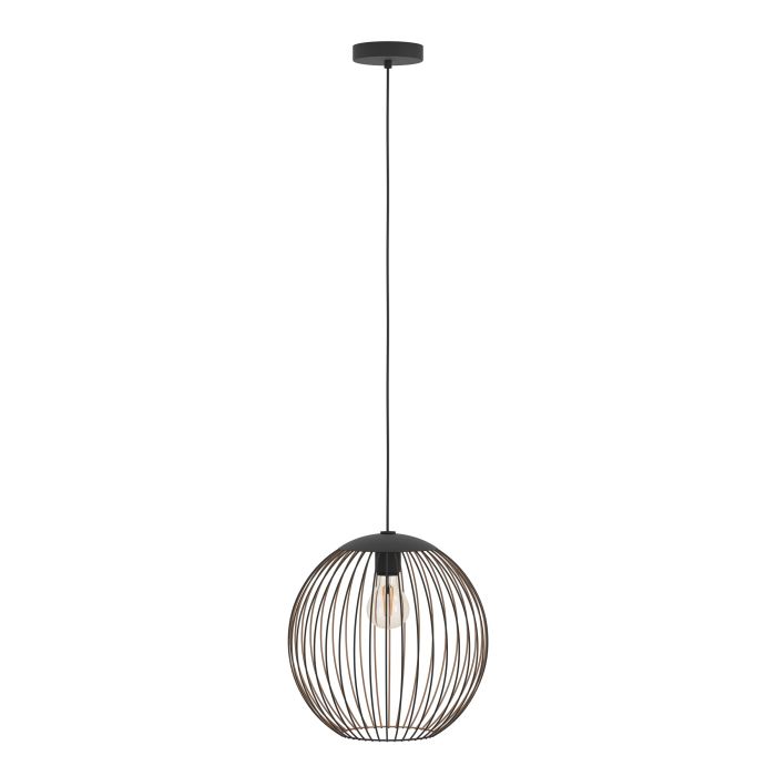 Pakabinamas šviestuvas EGLO ALMANZORA, E27, 1x60W, Ø32x110cm, juodos sp.-1